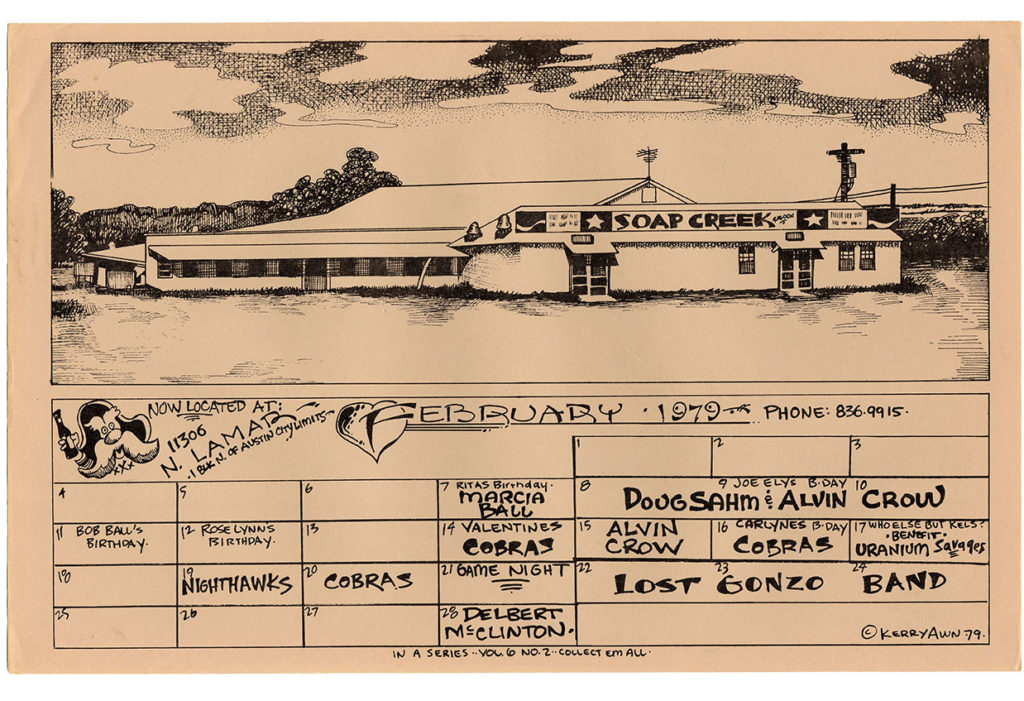 Soap Creek Saloon II Grand Opening T Shirt (Kerry Awn Art)