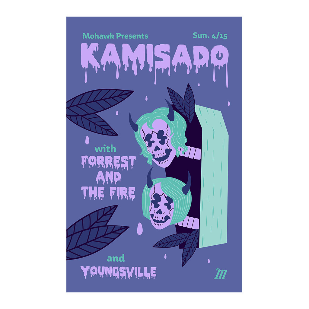Kamisado Concert Poster - The Mohawk - Austin TX