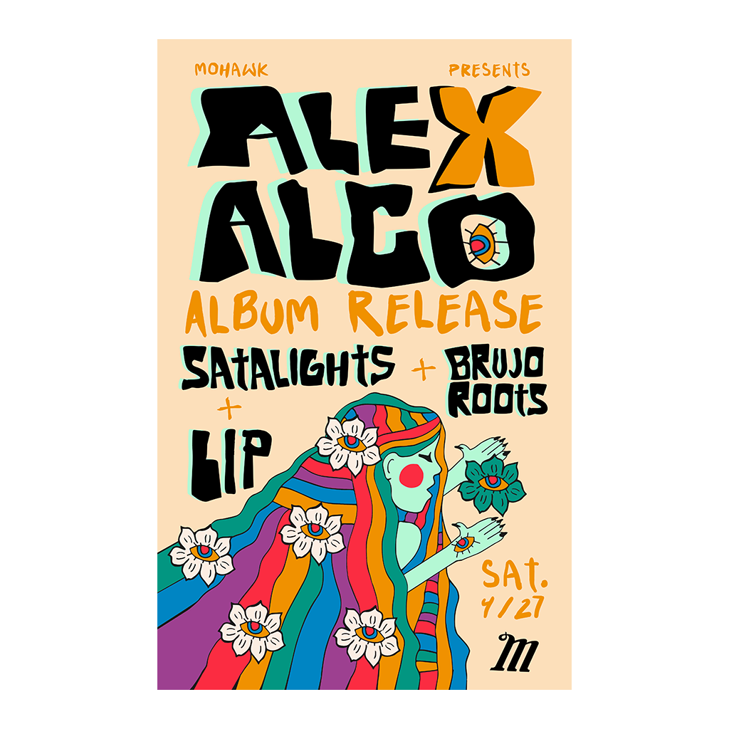 Alex Alco Album Release Poster - The Mohawk - Austin TX