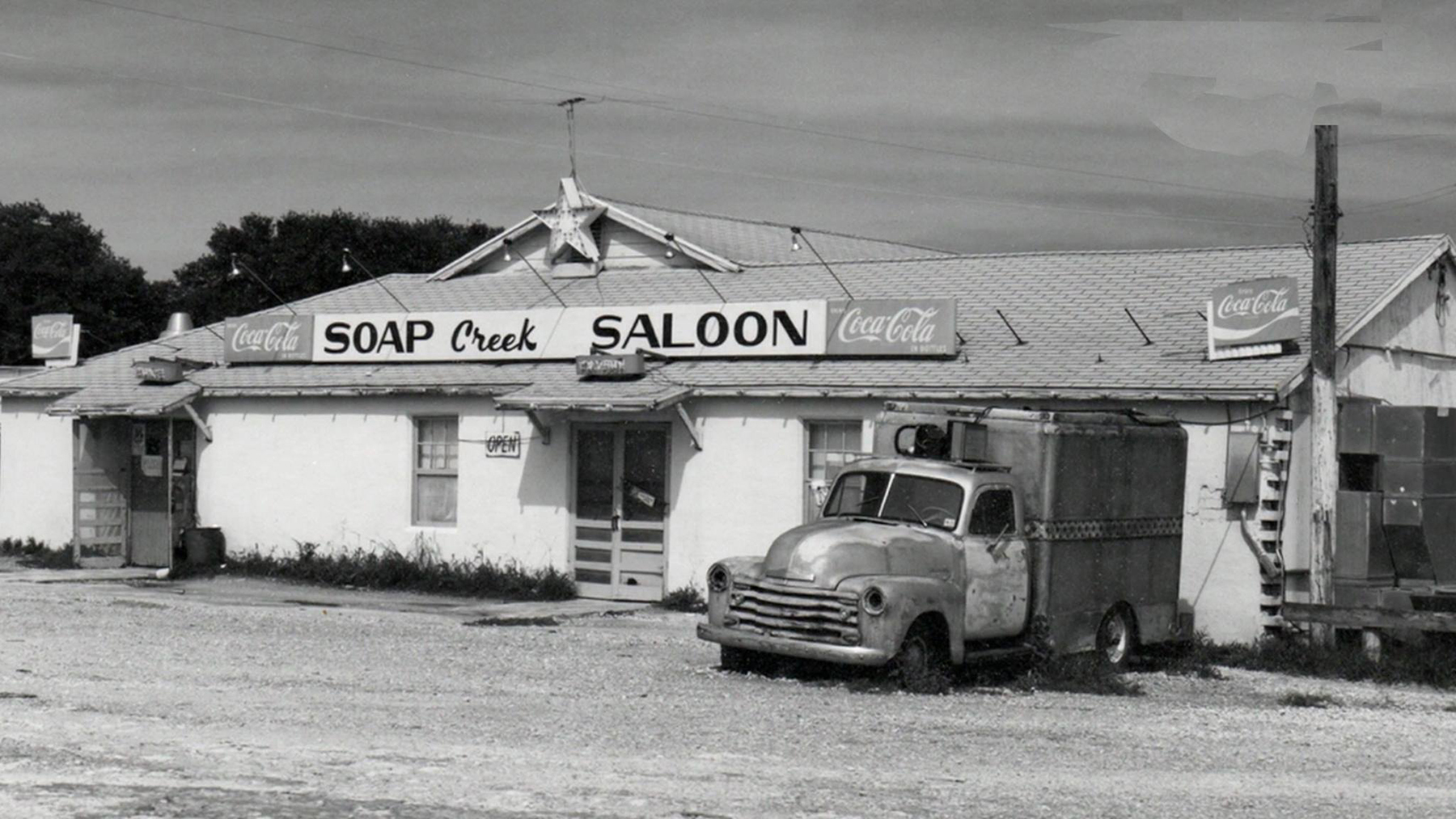 Soap Creek Saloon, circa 1973.  Photo Mark F. Barnes w/ permission by Mark Barnes.