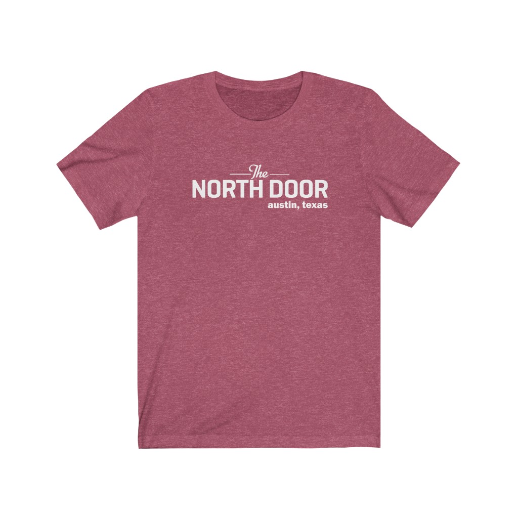 18286-30.jpg The North Door - Austin TX Music Venue - Unisex Heather Blend T Shirt - Image 11