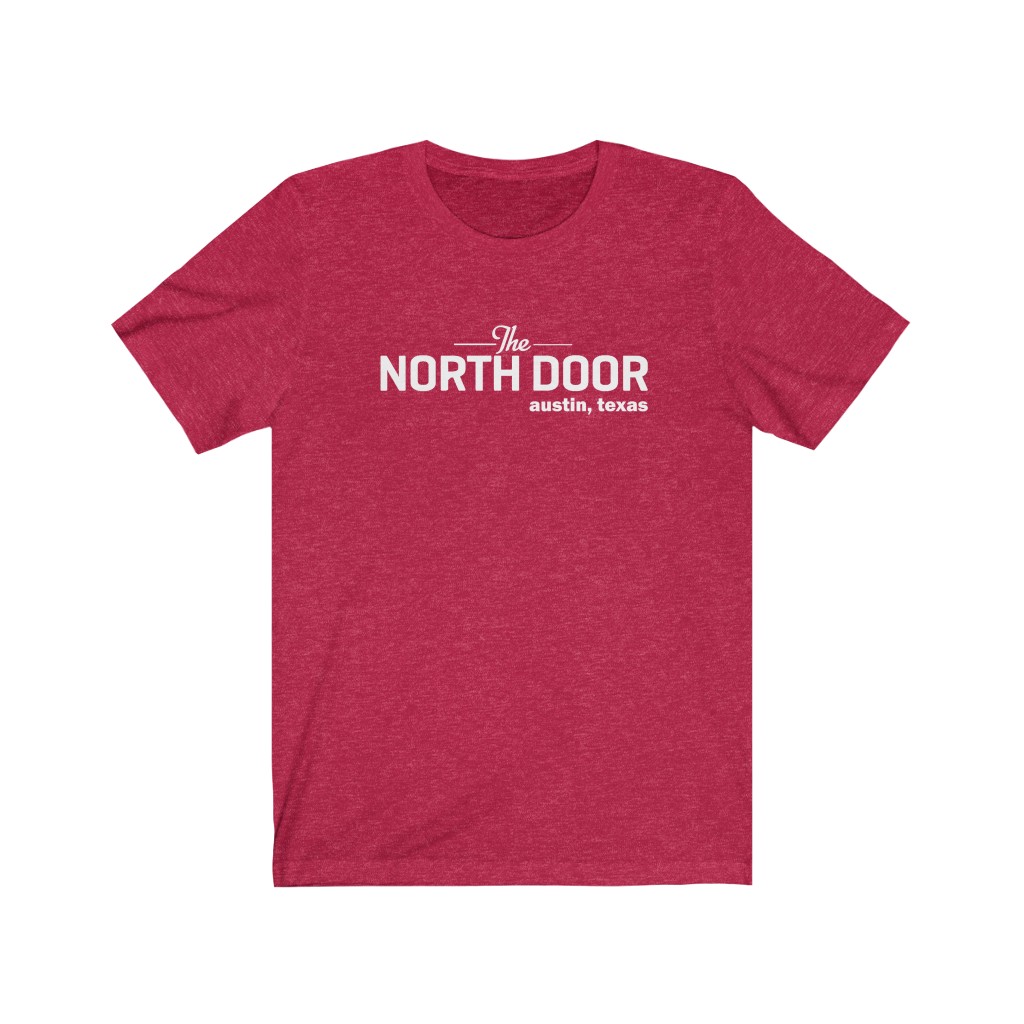 18294-29.jpg The North Door - Austin TX Music Venue - Unisex Heather Blend T Shirt - Image 12
