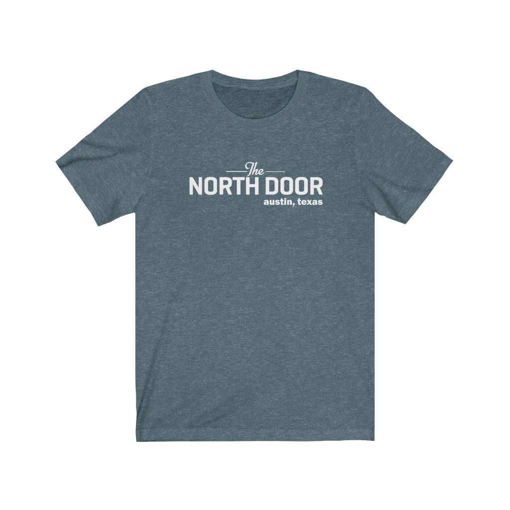 38698-24.jpg The North Door - Austin TX Music Venue - Unisex Heather Blend T Shirt - Image 7