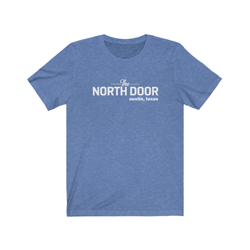 38752-19.jpg The North Door - Austin TX Music Venue - Unisex Heather Blend T Shirt - Image 5