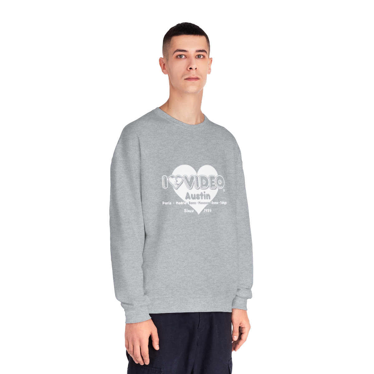 78585-14.jpg I Luv Video Austin -  Crewneck Sweatshirt - Image 11