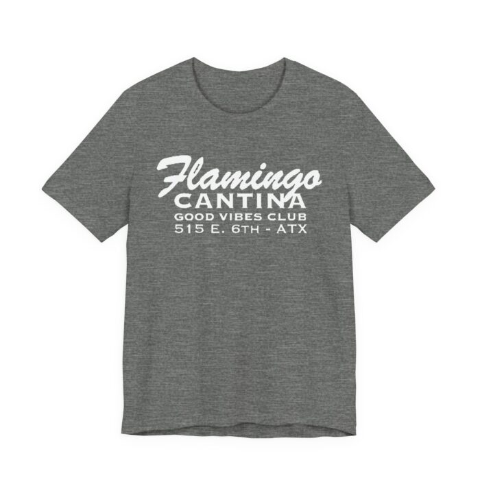 Flamingo Cantina - 6th Street  - Austin TX - Soft Heather Blend Tee Shirt